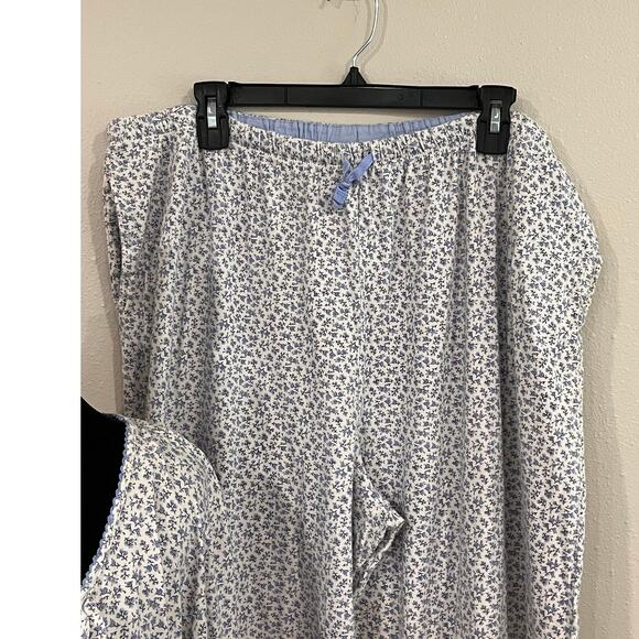 CHAPS Size 2X Cottagecore Floral Pajama Set Romantic Lounge Pants with Pockets - Picture 6 of 14